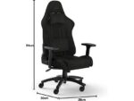 CORSAIR Fauteuil de jeu TC100 RELAXED - Tissu - Noir – Image 2