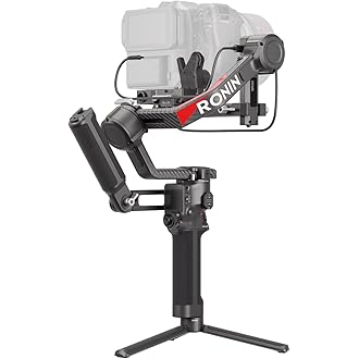DJI RS 3 Pro - Stabilisateur Gimbal 3 Axes Portable | Compatible Canon, Sony, Nikon, Fujifilm, Panasonic, BMPCC | Charge max 4,5 kg | Bras Fibre de Carbone | Verrouillage Automatique | Mise au Point LiDAR | Idéal Reflex & Caméras Pro