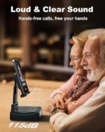 Enceinte Bluetooth 5 en 1 — Réveil, Chargeur sans fil & Support téléphone. Idée cadeau originale et utile. – Image 2