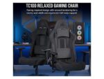 CORSAIR Fauteuil de jeu TC100 RELAXED - Tissu - Noir – Image 7